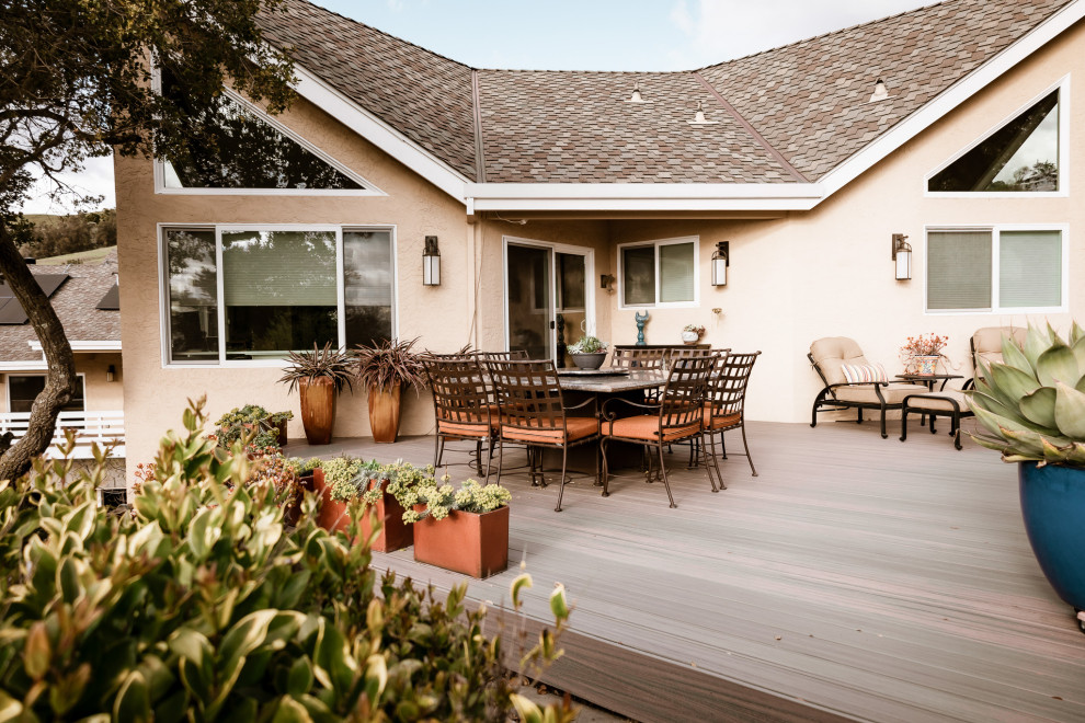 Exterior of home with patio on deck